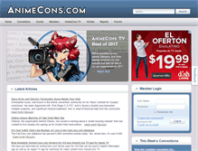 Tablet Screenshot of animecons.com